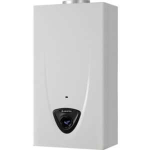 Incalzitor instant gaz pentru apa Ariston FAST EVO X DISPLAY ONT 11 LPG EU, tiraj natural, 11 l/min, GPL, LCD, NTC, control electronic, senzor siguranta / debit